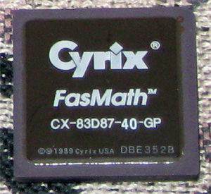  Cyrix FasMath CX-83D87-40-GP