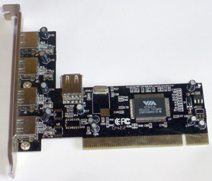  4*USB+1*USB VIA VT6212L PCI