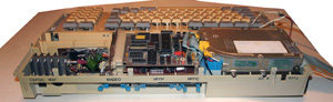 Модифицированный компьютер Электроника МС1502 вид сзади/изнутри