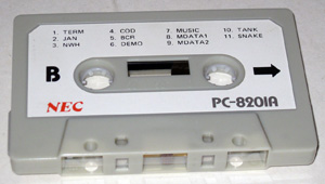 Кассета NEC PC-8201 Personal Computer с одной стороны