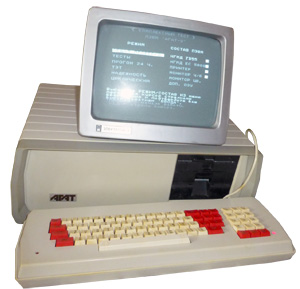 Компьютер Агат 9 в режиме тестов