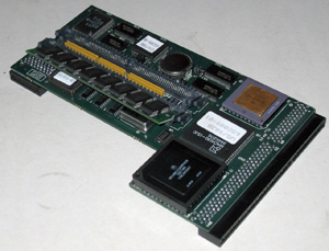 Турбокарта GVP, ускоритель, аксель от компьютера Amiga 1200/HD40 вид сверху