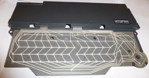 Плёночная подложка клавиатуры компьютера Enterprise 128 One Two Eight - установленная в корпус