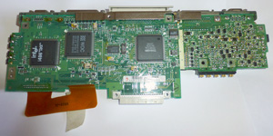 Основная плата ноутбука Toshiba Satellite Pro T2400CS-250 вид снизу