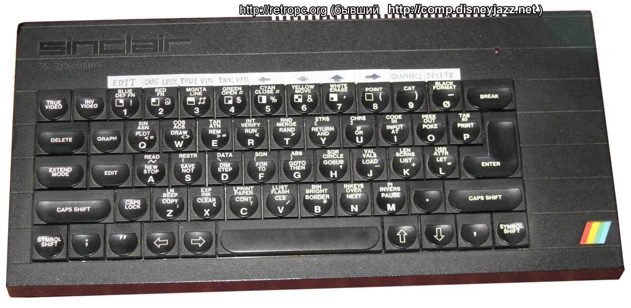 Оригинальный компьютер ZX Spectrum+