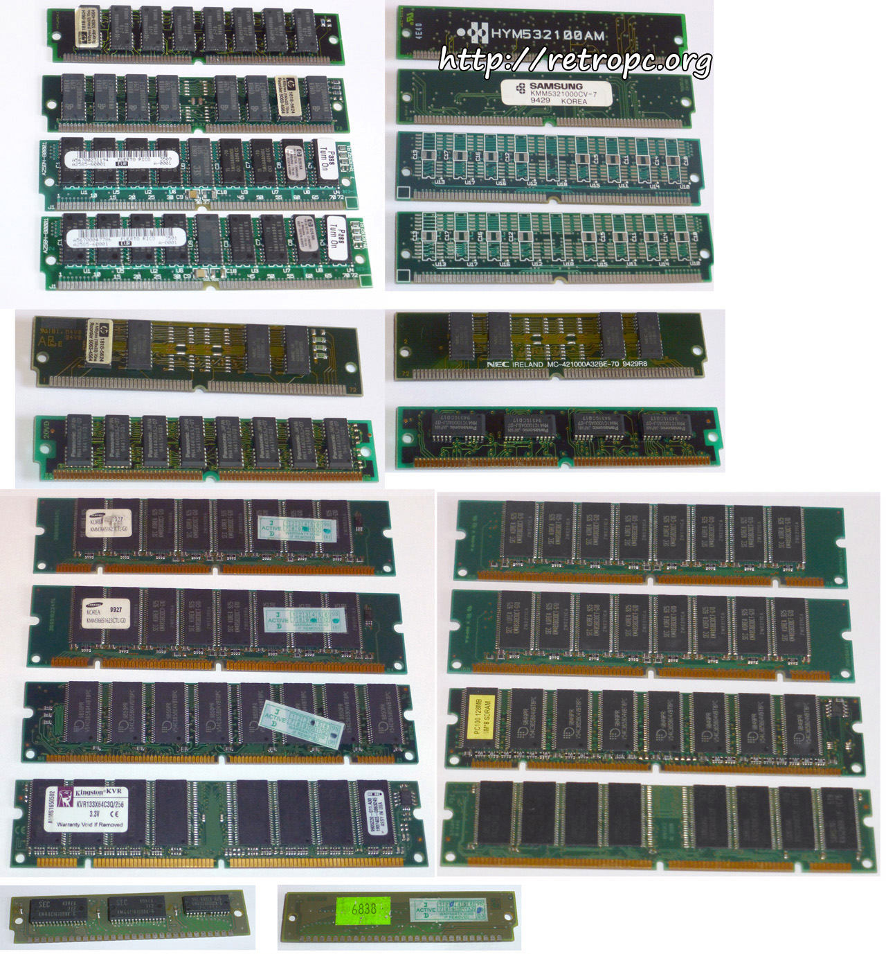 Модули памяти SIMM 72 pin, DIMM от Apple Power Macintosh G3 разные с двух сторон