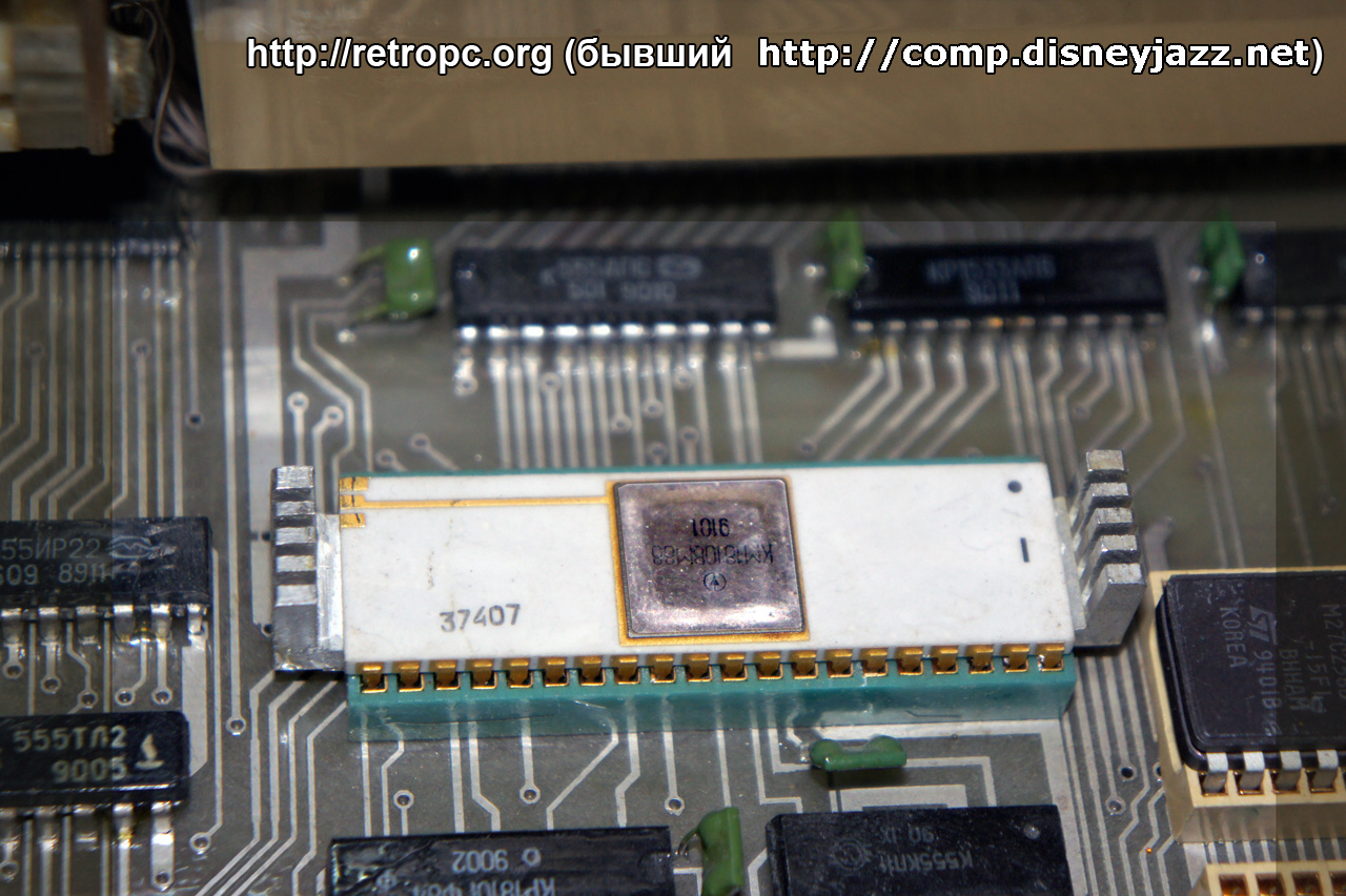 Центральный процессор КМ1810ВМ88 модифицированного компьютера Электроника МС1502