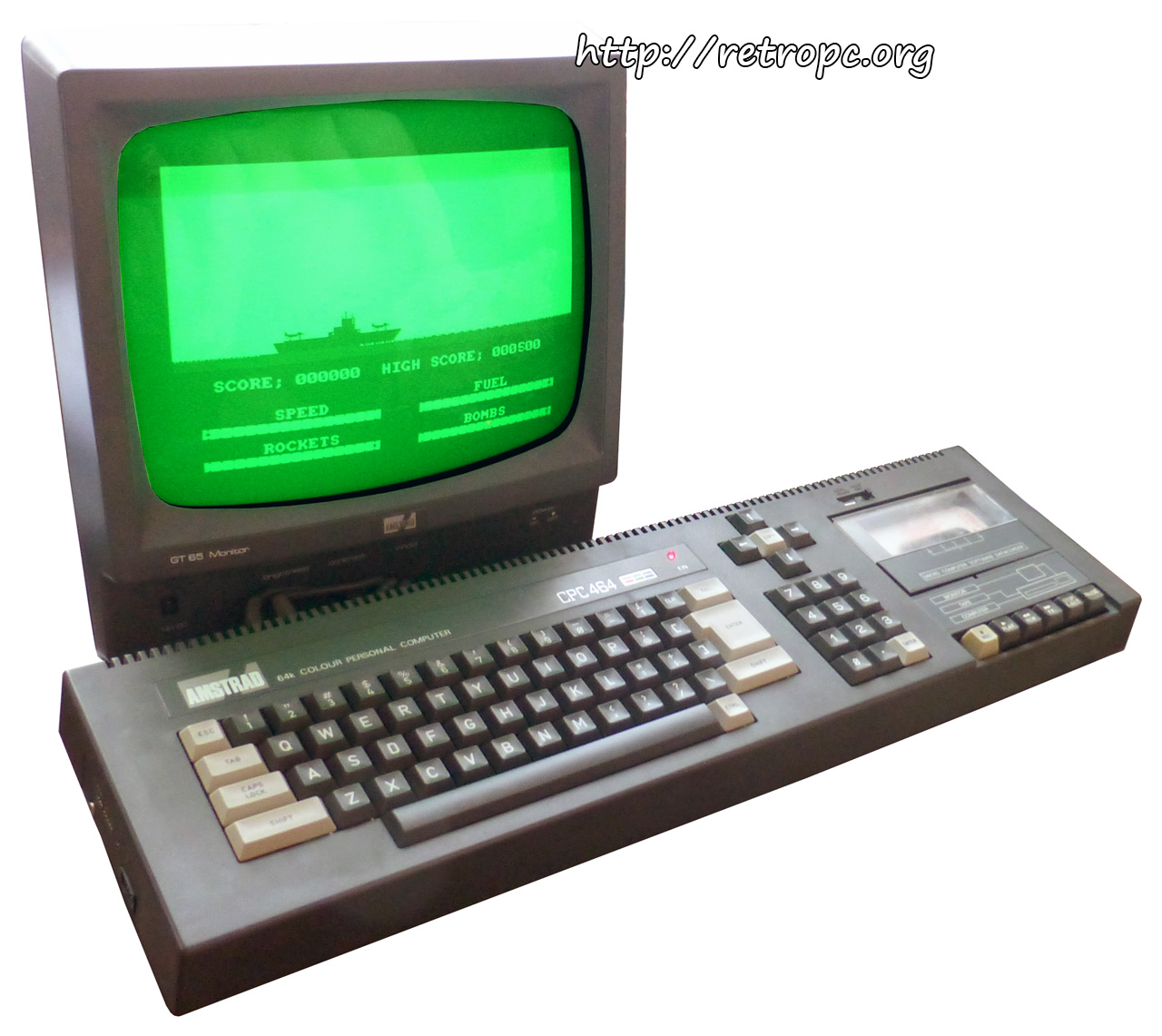 Монитор Amstrad GT65 в работе с Amstrad CPC 464