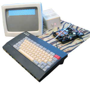 Дохлый БК0010-01 вид на монитор и ошибку тестирования памяти