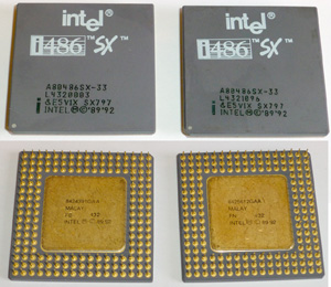 Процессор Intel 486 SX 33 (A80486SX-33)(2 штуки)(не проверены)