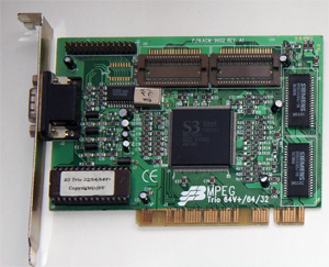 Видеокарта S3 Trio 64V+ PCI
