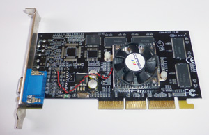 Видеокарта GeForce2MX 400 Ver: G 64VB SDR 128 bit (включается) AGP