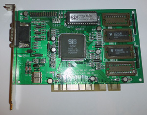Видеокарта SIS 6202 PCI