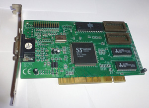 Видеокарта S3 Trio64V2/DX PCI