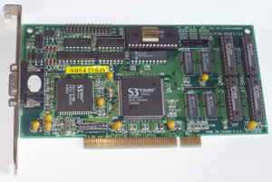 Видеокарта S3 Vision864 GAEG2 (включается)(с дополнительной памятью) PCI