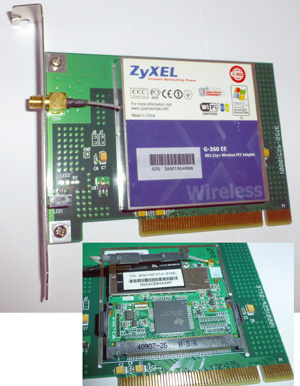 Сетевая карта WI-FI Zyxel G-360 EE PCI