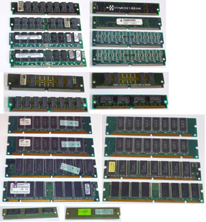 Модули памяти SIMM 72 pin, DIMM от Apple Power Macintosh G3 разные с двух сторон