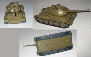 Большая металлическая советская игрушка танк Т-34