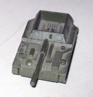 Маленькая металлическая советская игрушка самоходная артилеристская установка САУ