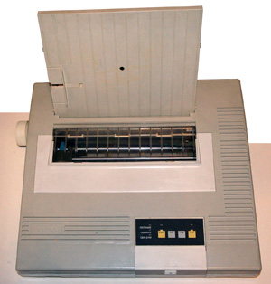 Принтер Электроника МС6313 вид сверху с лотком