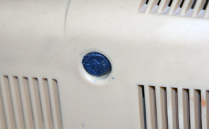 Монитор Электроника 32 ВТЦ 202 вид сзади на печать