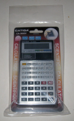Калькулятор Catiga CA-3600V новый вид спереди