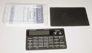 Банк данных и калькулятор Citizen MB-60R вид спереди