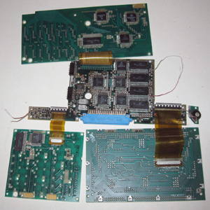 Микрокомпьютер Электроника МК 90 в составе МК 92 вид на все платы