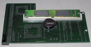 Турбокарта GVP, ускоритель, аксель от компьютера Amiga 1200/HD40 вид снизу