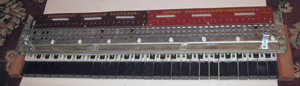Синтезатора Электроника ЭМ-04 - блок клавиатуры вид снизу