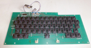 Компьютер Правец 8Д - плата клавиатуры со снятыми клавишами