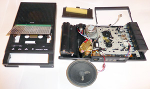 Enterprise Slim Portable Cassete Recorder Model 555 - внутренности