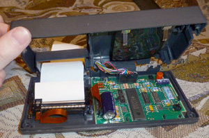 Принтер Texas Instruments PC-324 изнутри