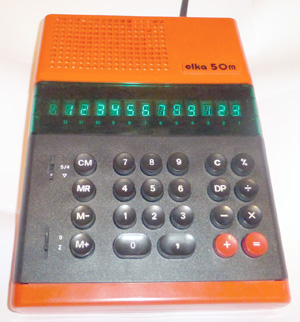 Калькулятор Elka 50M в рабочем состоянии