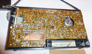 Радиоприёмник Меридиан РП-248 - вид на основную плату сзади