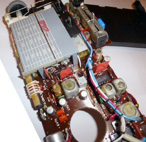 Радиоприёмник Меридиан РП-248 - вид на основную плату спереди