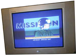 Atari 520 STfm в рабочем состоянии - игра Mission