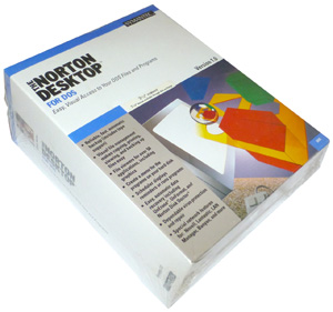 Symantec Norton Desktop for DOS - вид на коробку спереди