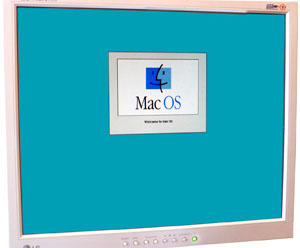 Загрузка Mac OS в Apple Power Macintosh G3 - заставка
